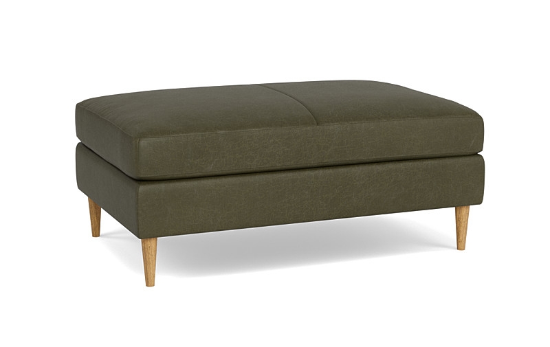 Sloan Leather Ottoman - Image 4