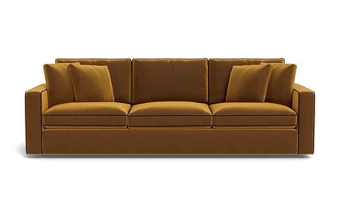 James 3-Seat Sofa with Contrast Piping - Image 0