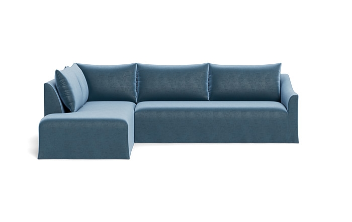 Dixon Slipcovered 3-Seat Left Bumper Sectional - Image 0