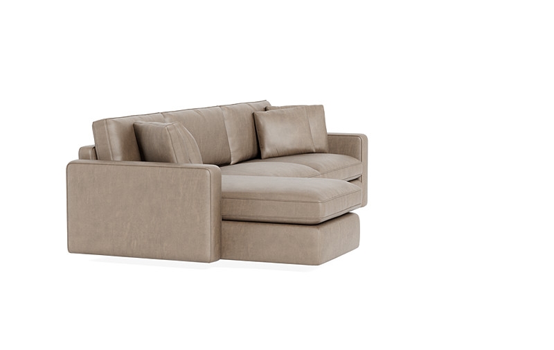 James Leather 3-Seat Left Chaise Sectional with Storage - Image 2