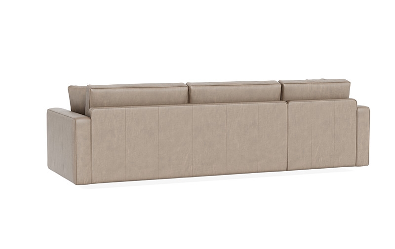 James Leather 3-Seat Left Chaise Sectional with Storage - Image 3