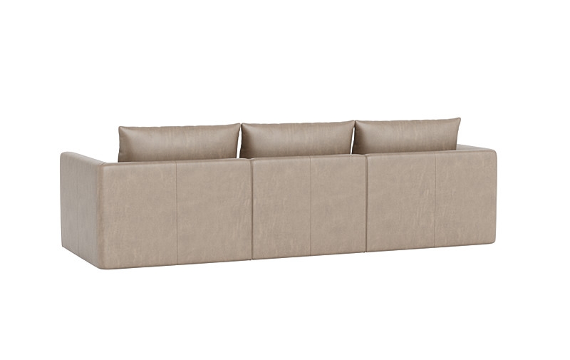 Beckham Leather Modular 3-Seat Left Chaise Sectional - Image 3