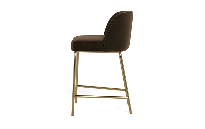 Graham Metal Framed Upholstered Counter Stool - Image 3