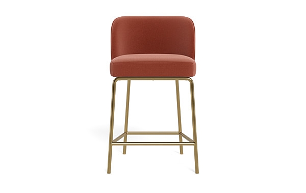 Graham Metal Framed Upholstered Counter Stool - Image 0