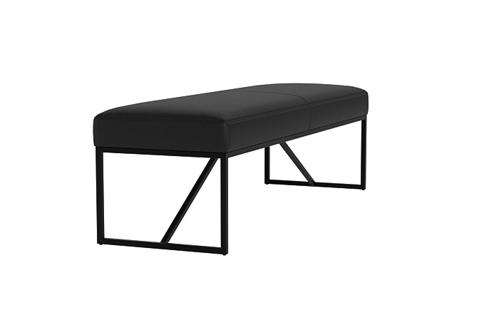 Otto Leather Bench - Image 2