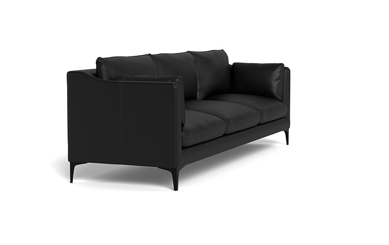 Caitlin Leather 3-Seat Sofa by The Everygirl® - Image 3