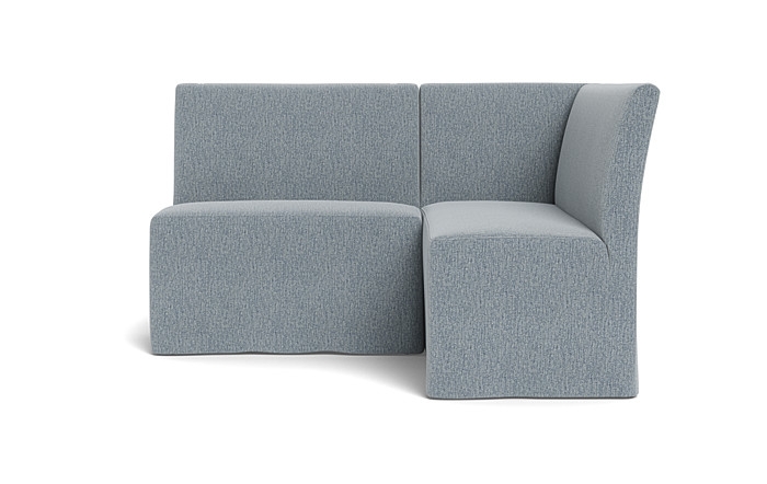 Dorian Slipcovered Petite Right Banquette - Image 1