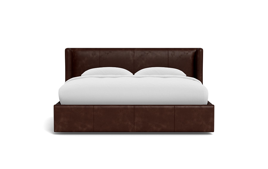 Graham Leather Upholstered Bed with Storage Option - Image 0