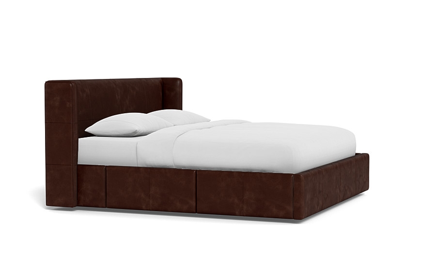Graham Leather Upholstered Bed with Storage Option - Image 3