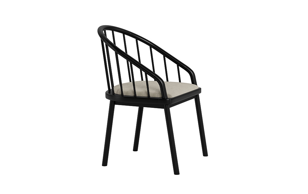 Alten Wood Framed Upholstered Seat Chair - Image 2
