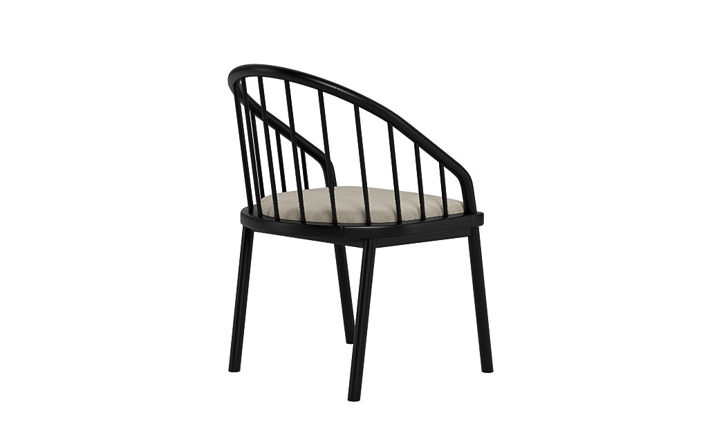 Alten Wood Framed Upholstered Seat Chair - Image 4