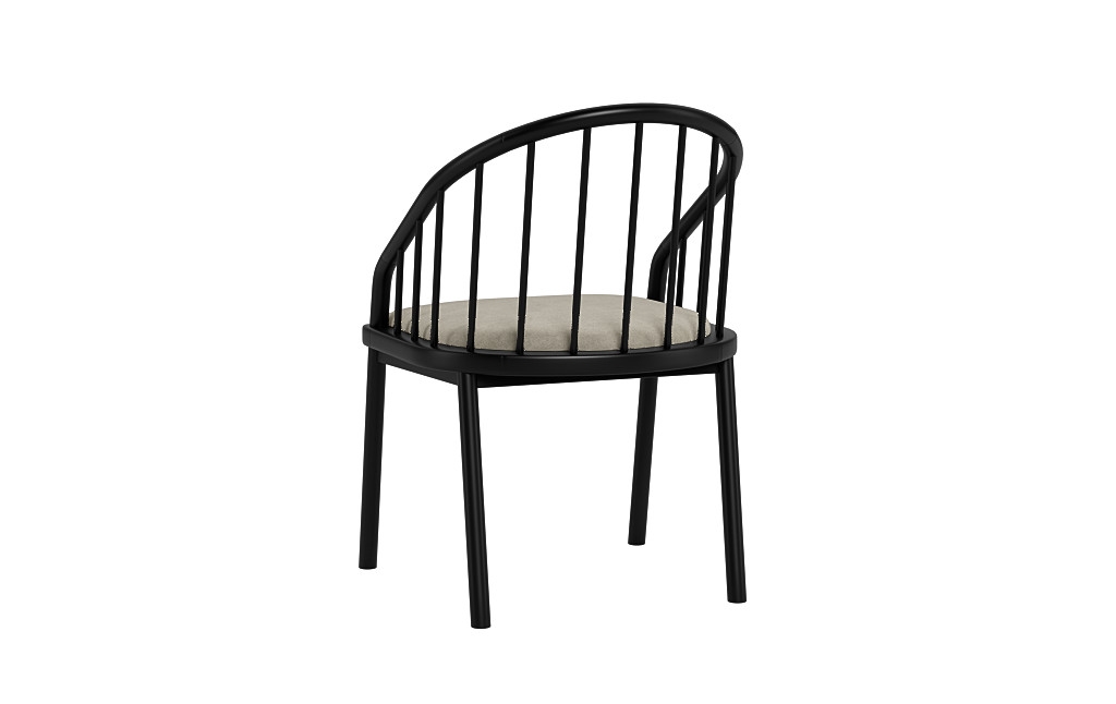 Alten Wood Framed Upholstered Seat Chair - Image 3
