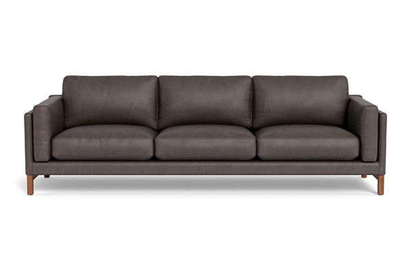 Gaby Leather 3-Seat Sofa - Image 0