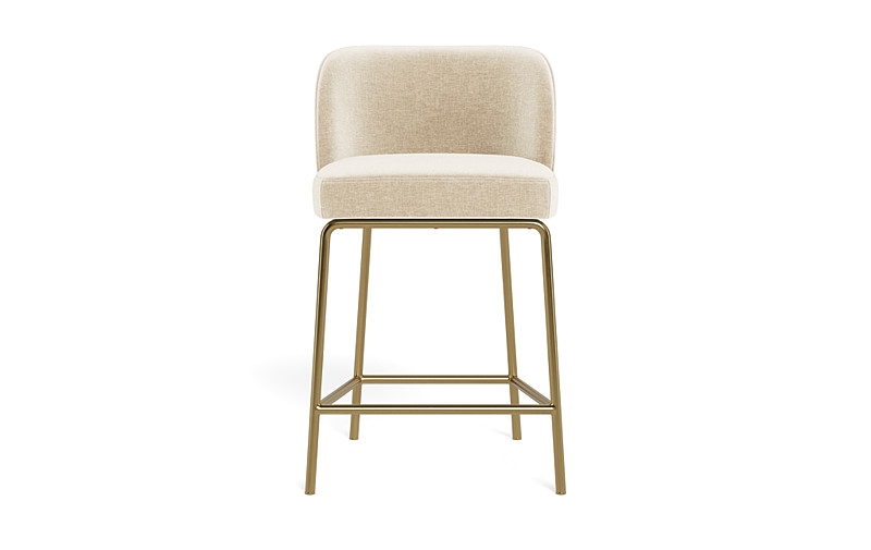 Graham Metal Framed Upholstered Counter Stool - Image 0