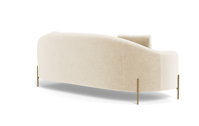 Fiona 3-Seat Sofa | Oasis Vintage Velvet | Matte Brass Leg | 104"W x 43"D - Image 4