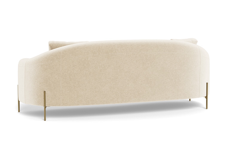 Fiona 3-Seat Sofa | Oasis Vintage Velvet | Matte Brass Leg | 104"W x 43"D - Image 3