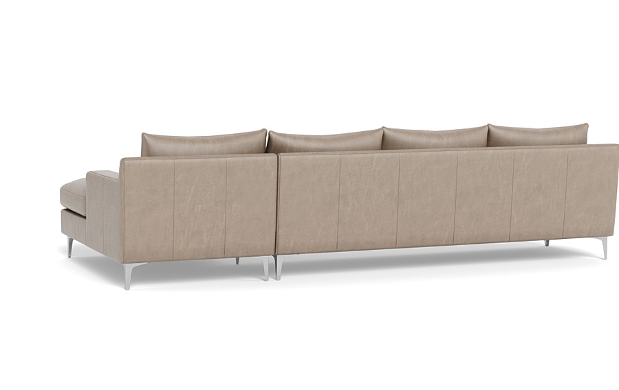 Sloan Leather 4-Seat  Chaise Sectional - Image 4