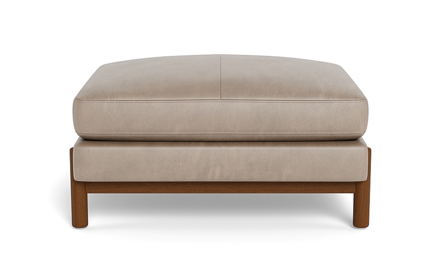 Oslo Leather Rectangle Ottoman - Image 0
