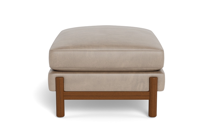 Oslo Leather Rectangle Ottoman - Image 3