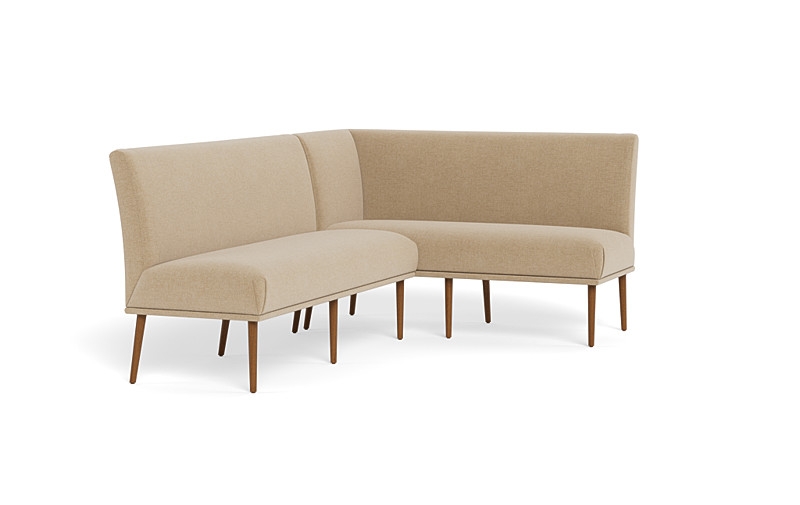 Dorian Upholstered Right Banquette with Tufting Option - Image 4