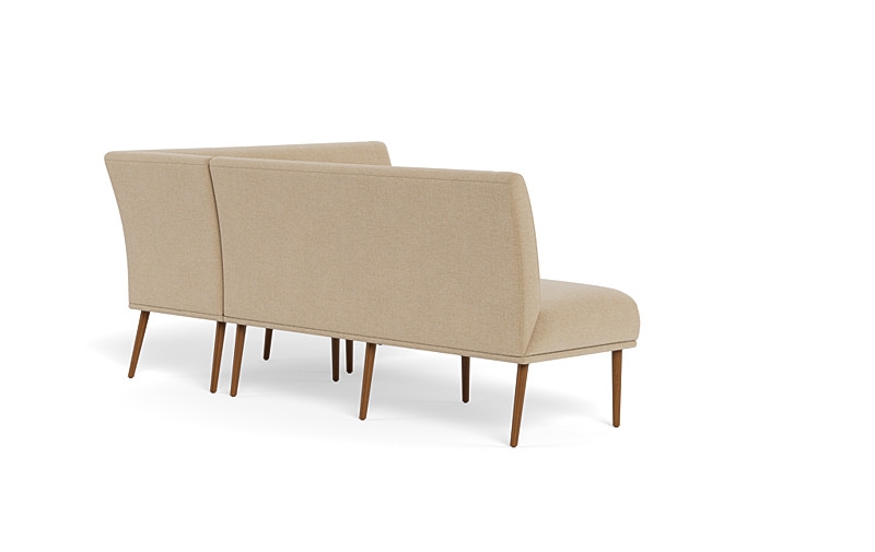 Dorian Upholstered Right Banquette with Tufting Option - Image 3