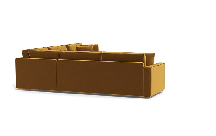 James 3-Piece 4-Seat Corner Sectional with Contrast Piping - Image 4