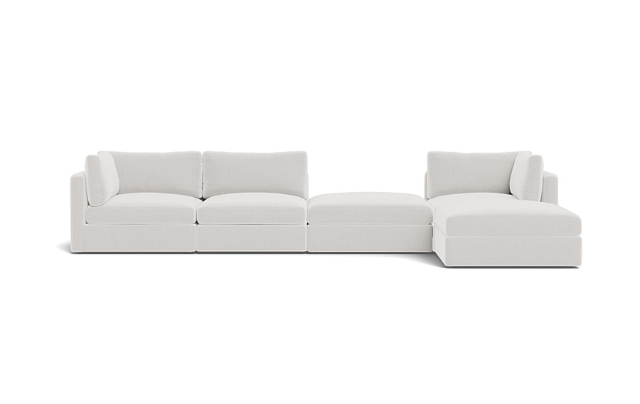 Tatum Modular Chaise Sectional with Open Ottoman - Image 0