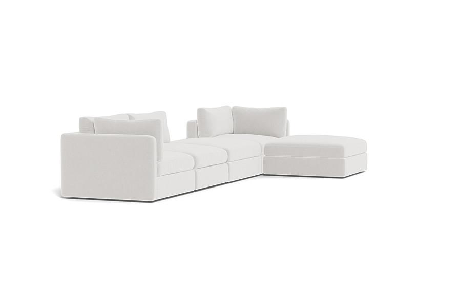 Tatum Modular Chaise Sectional with Open Ottoman - Image 2
