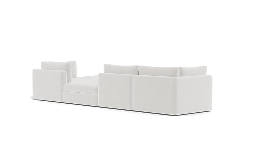 Tatum Modular Chaise Sectional with Open Ottoman - Image 1