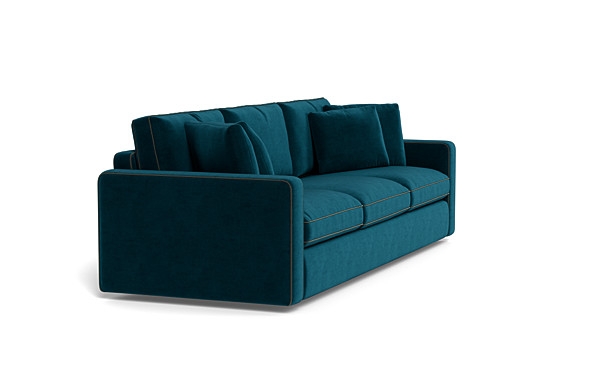 James 3-Seat Sofa with Contrast Piping - Image 1