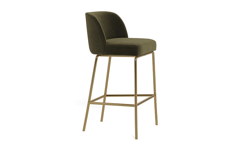 Graham Metal Framed Upholstered Bar Stool - Image 3