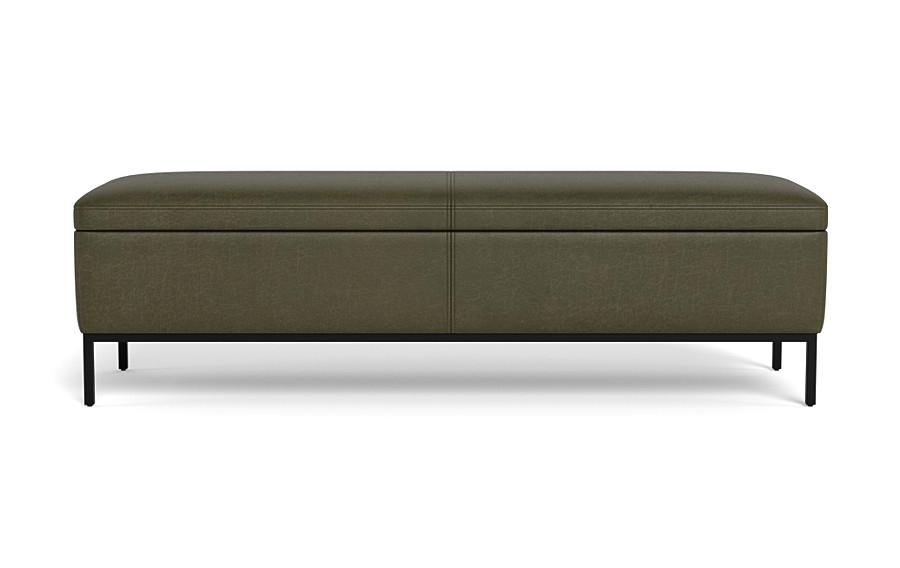 Miller Leather Storage Bench - Image 0