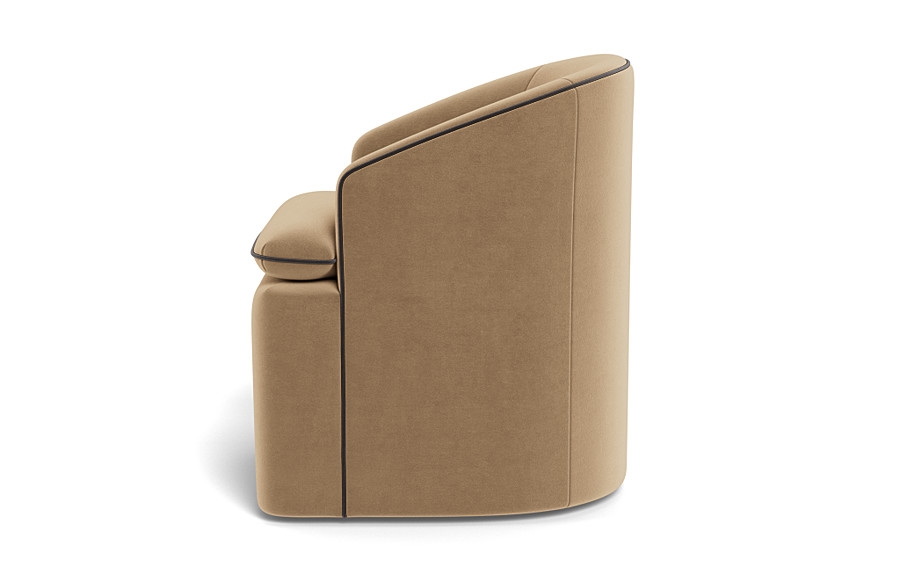 Daphne Upholstered Chair with Contrast Piping - Image 3