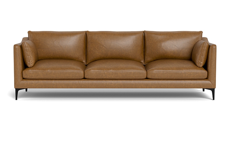 Caitlin Leather 3-Seat Sofa by The Everygirl® - Image 0