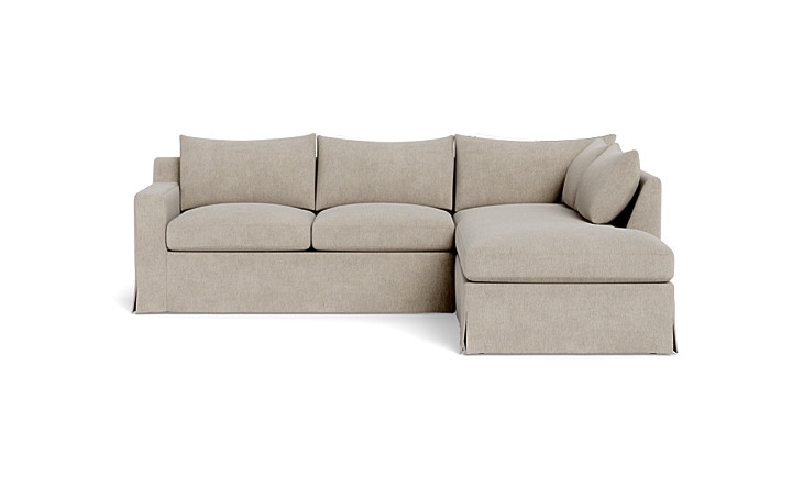Sloan Slipcovered 3-Seat  Bumper Sectional - Image 0