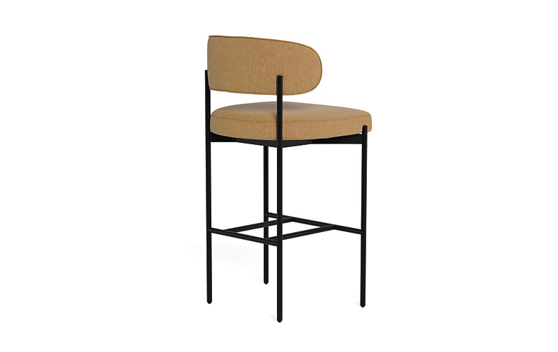 Hollis Metal Framed Upholstered Bar Stool - Image 4