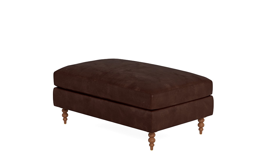 Sloan Leather Storage Ottoman - Image 1