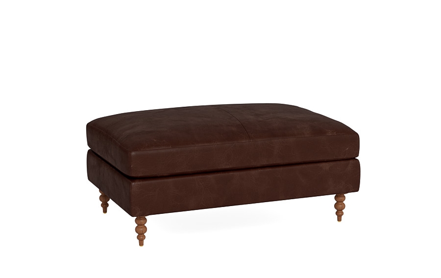 Sloan Leather Storage Ottoman - Image 4
