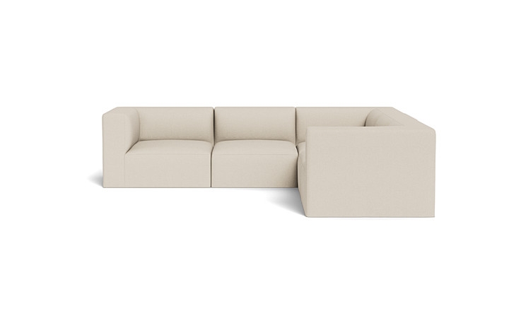 Simon Slipcovered Modular 4-Seat Corner Sectional - Image 0