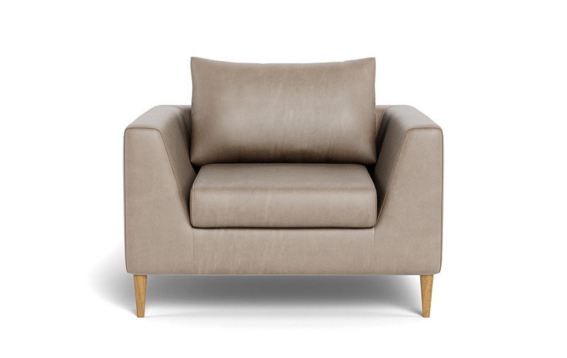 Asher Leather Accent Chair - Image 0