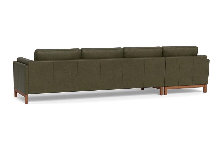 Gaby Leather 4-Seat  Chaise Sectional - Image 4