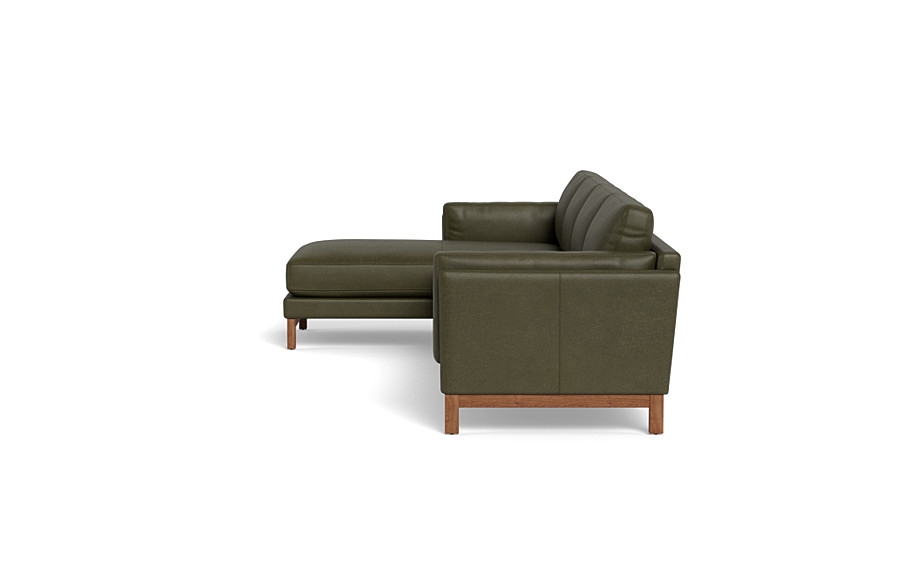 Gaby Leather 4-Seat  Chaise Sectional - Image 1