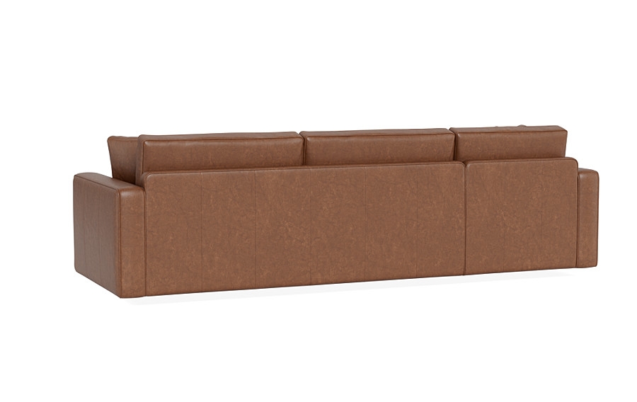 James Leather 3-Seat Left Chaise Sectional - Image 3