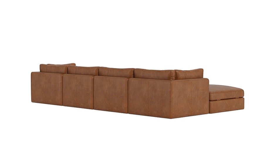 Tatum Leather Modular U-Chaise Sectional - Image 2