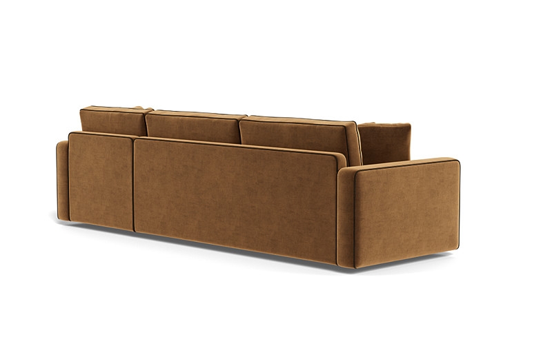 James 3-Seat  Chaise Sectional with Contrast Piping - Image 2