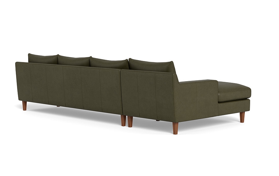 Sloan Leather 4-Seat  Chaise Sectional - Image 2