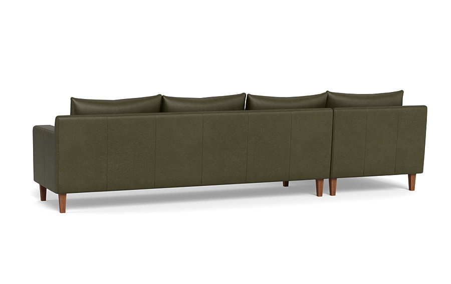 Sloan Leather 4-Seat  Chaise Sectional - Image 4