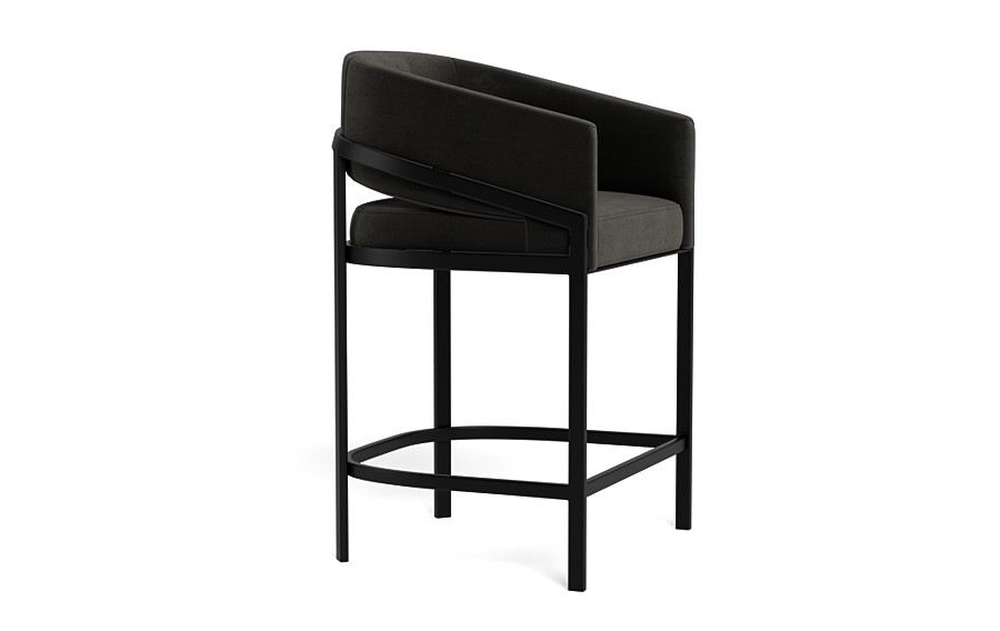 Mina Metal Framed Upholstered Stool - Image 3