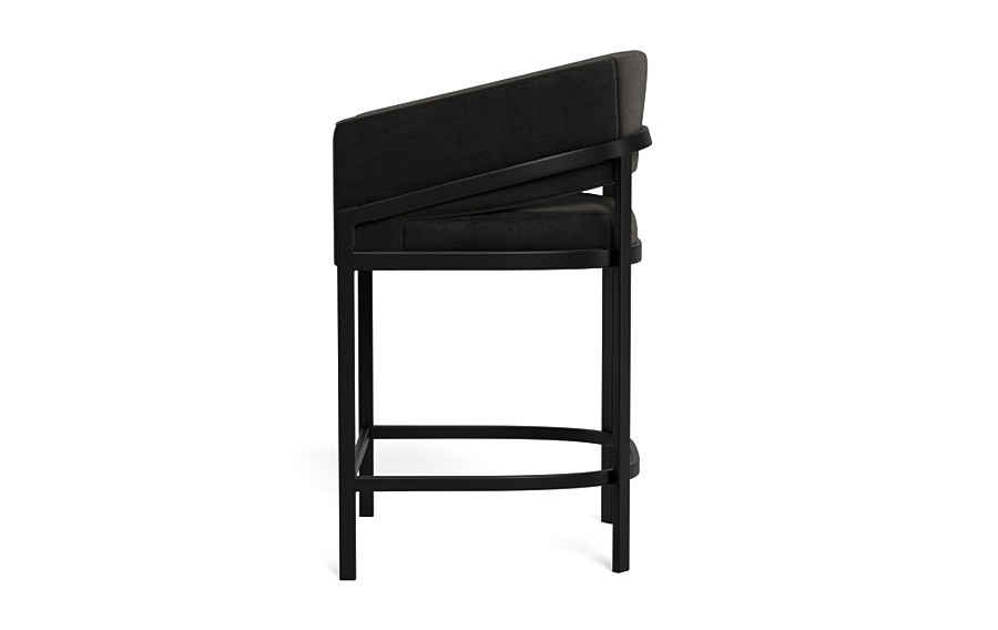 Mina Metal Framed Upholstered Stool - Image 4