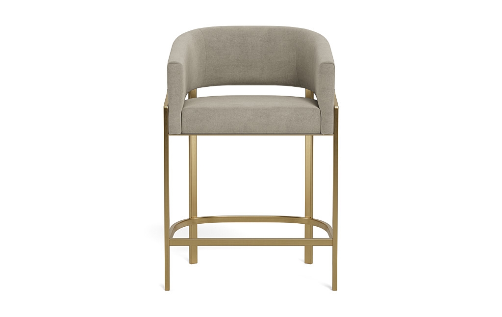 Mina Metal Framed Upholstered Stool - Image 0